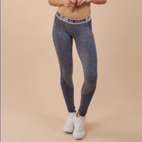 Gymshark Flex Leggings Blue Marl Light 